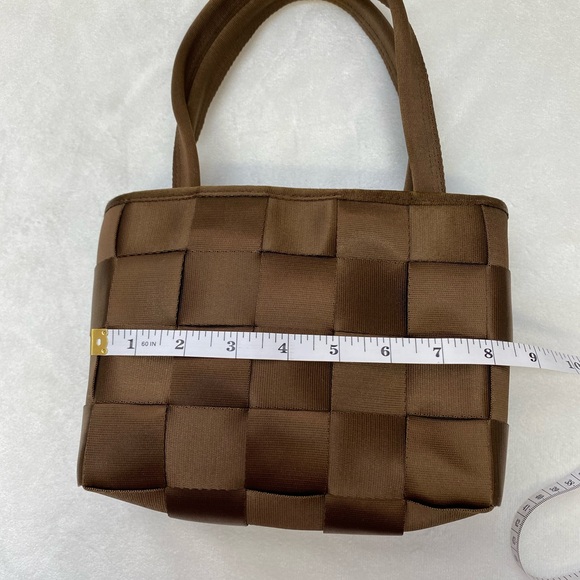 Women’s Seatbelt Bag Handbag Purse Snap Close with Double Handles Brown small - Picture 4 of 8